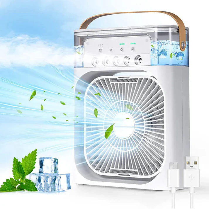 Portable Air Cooler + Humidifier – 2-in-1 Relief