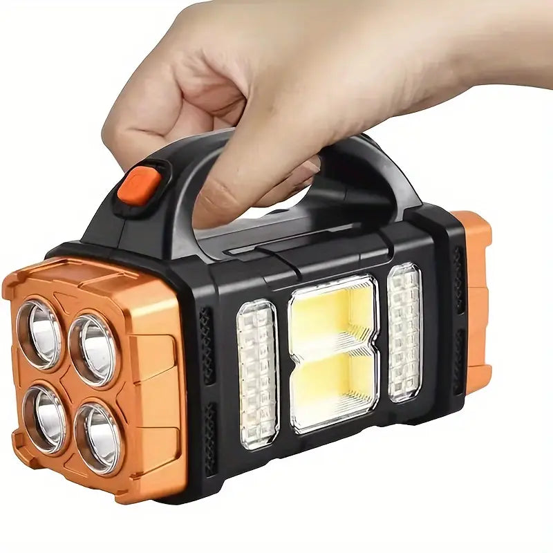 Solar Camping Lantern – LED + USB Power Bank