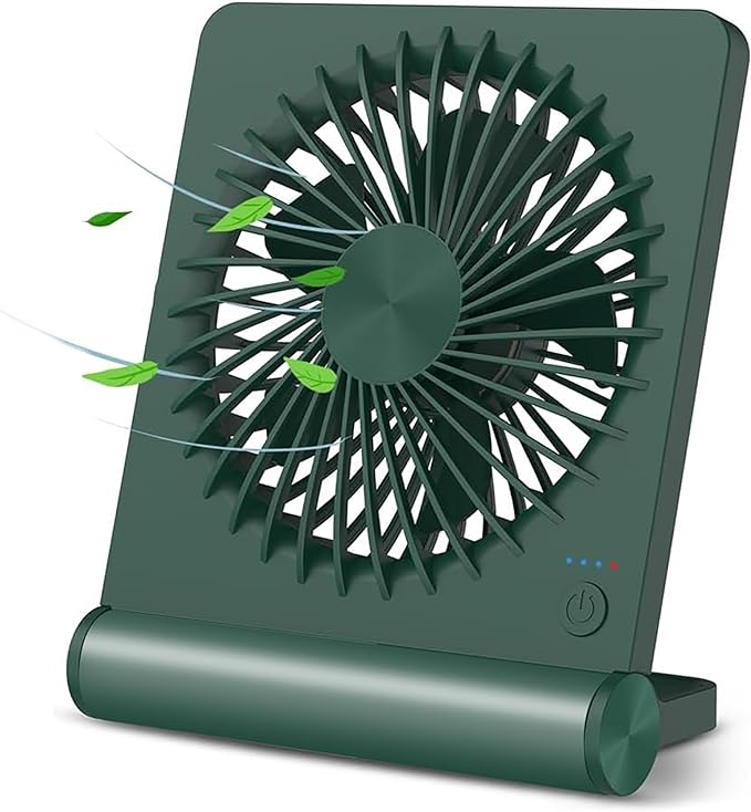 Desk Fan – USB Rechargeable & 3-Speed Cooling