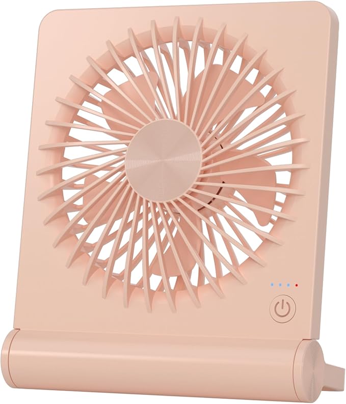 Desk Fan – USB Rechargeable & 3-Speed Cooling