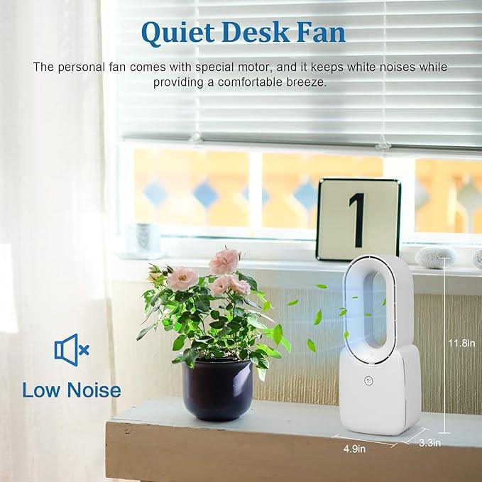 BF001-Flügelloser Ventilator mit 5-farbigem dekorativem LED-Licht