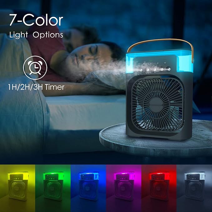 Portable Air Cooler + Humidifier – 2-in-1 Relief