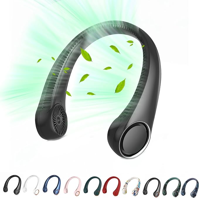 Bladeless Neck Fan – 360° Wearable Cooling