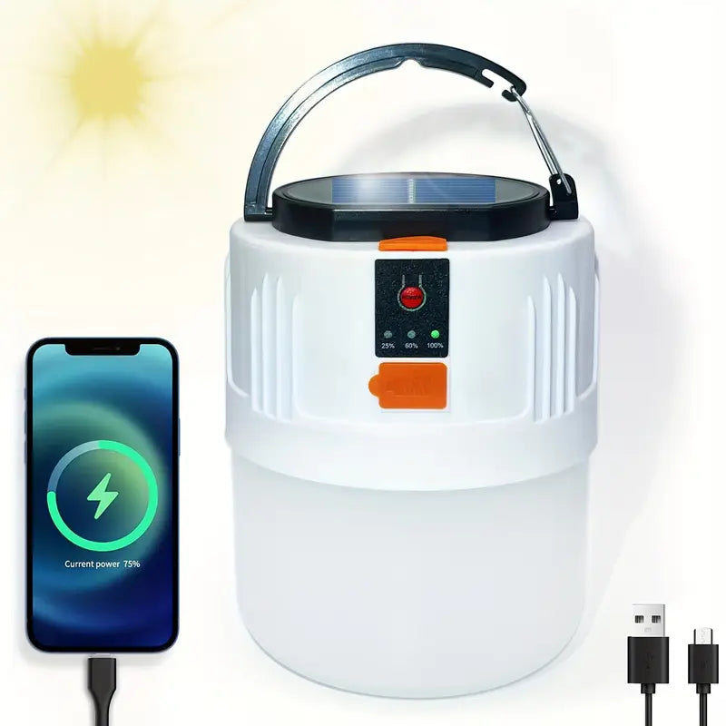 Rechargeable Solar Tent Light with Power Bank – Portable Camping Lantern | CONBOLA
