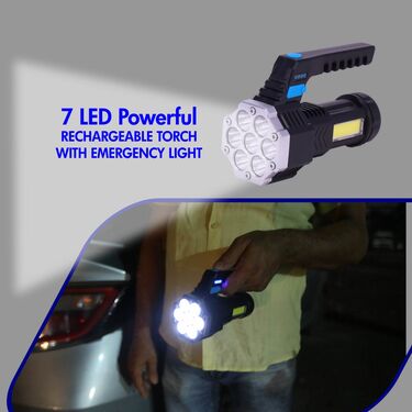 7-LED Torch – Rechargeable with Emergency Light
