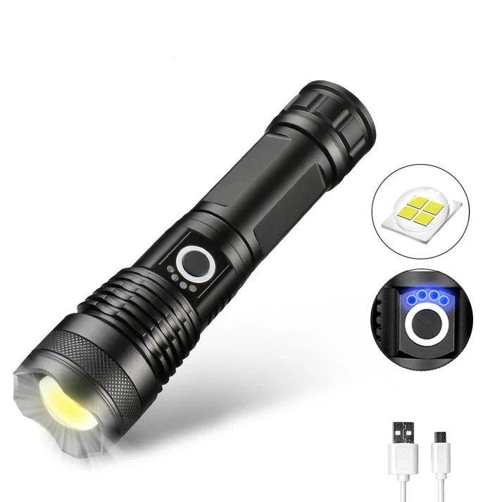 Tactical Flashlight – Super Bright & Rechargeable