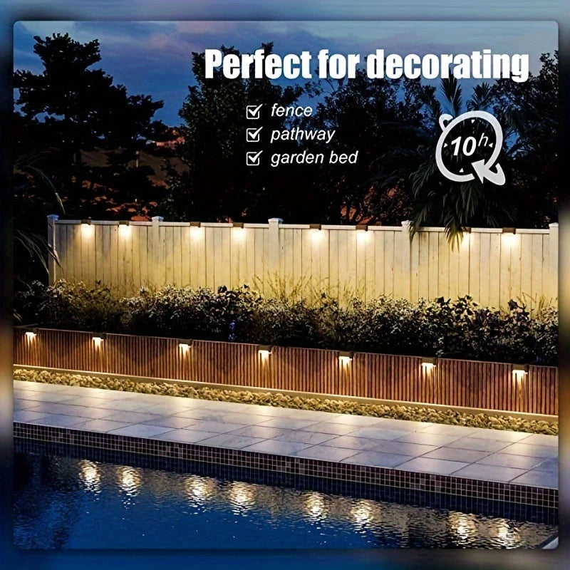 Solar Deck Lights – Warm White for Outdoors