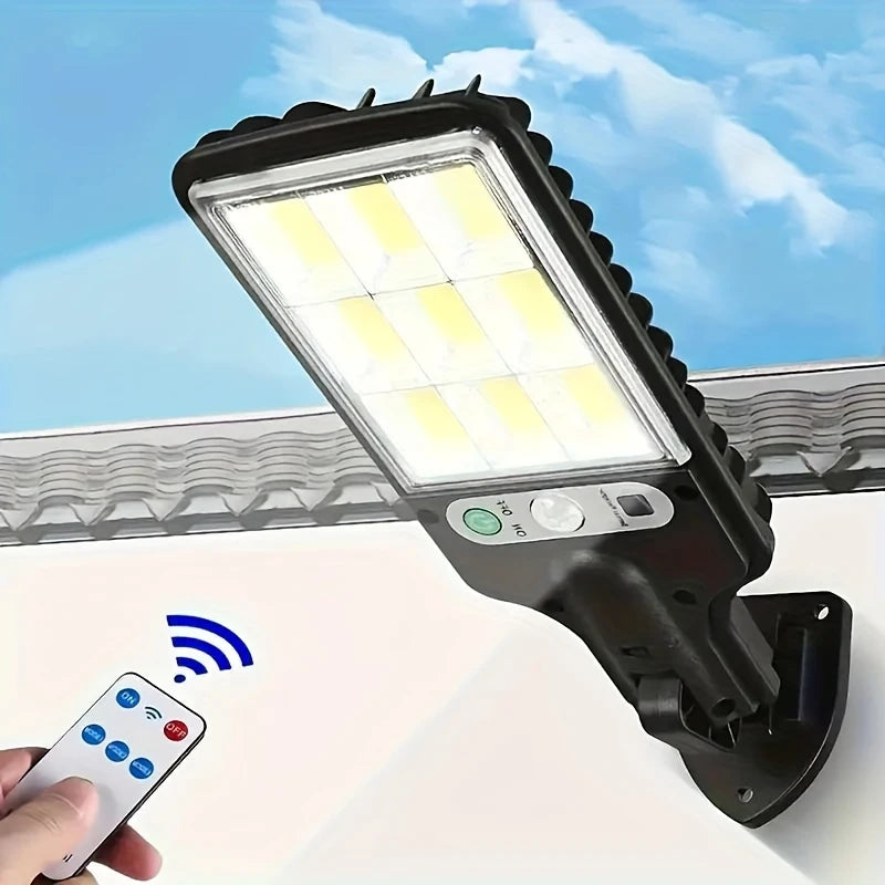 Solar Street Lamp with Motion Sensor & Remote – Outdoor Yard Security Light | CONBOLA