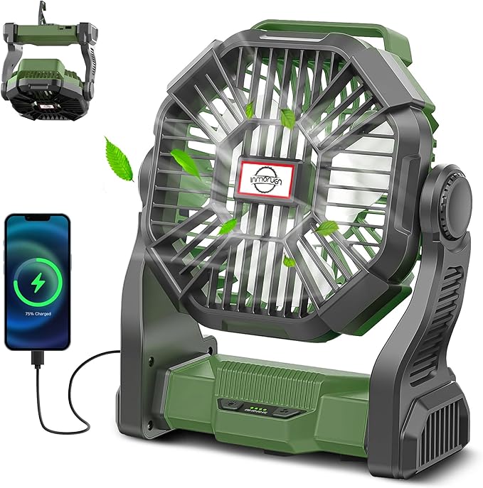 Upgraded Portable Rechargeable USB Camping Fan