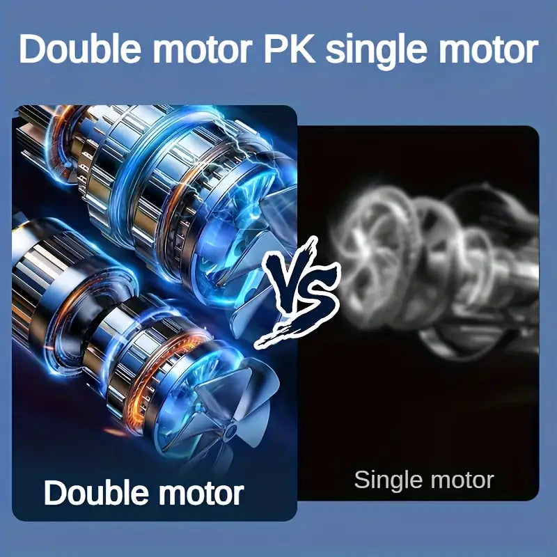 Desktop Fan – Dual Motor & Long Battery Life