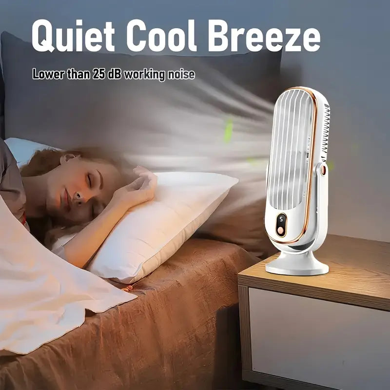 Desktop Fan – Dual Motor & Long Battery Life