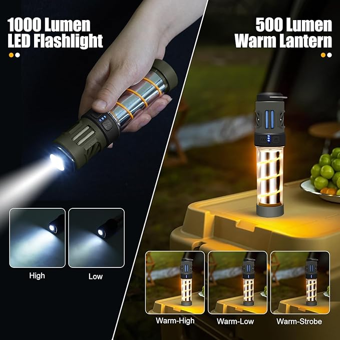 CONBOLA 3-in-1 Camping Lamp