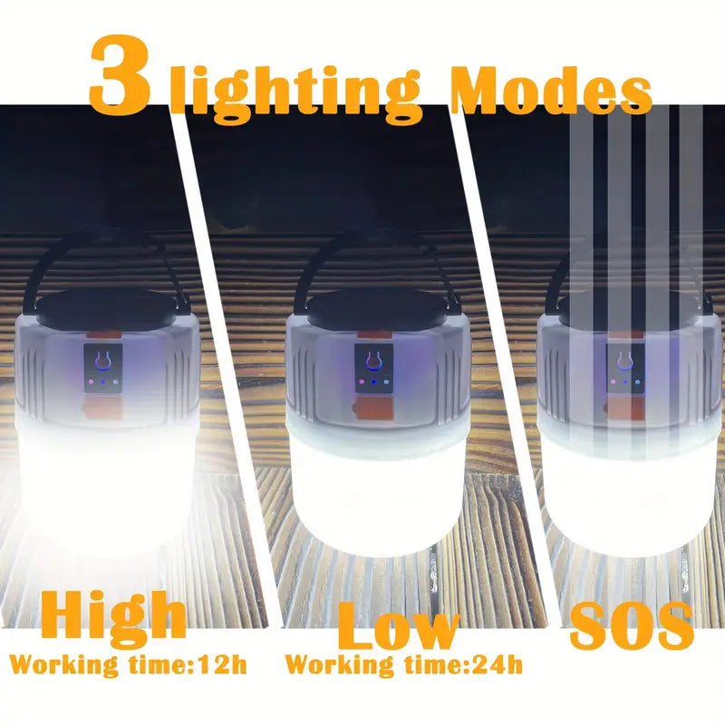 Rechargeable Solar Tent Light with Power Bank – Portable Camping Lantern | CONBOLA