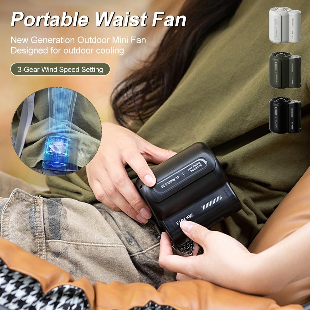 New Waist Fan – Hands-Free Cooling