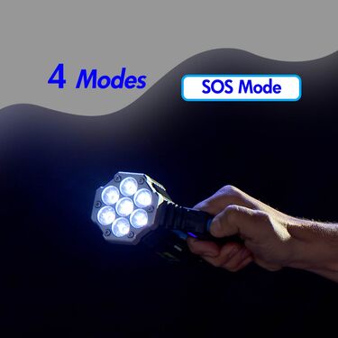 7-LED Torch – Rechargeable with Emergency Light