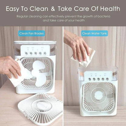 Portable Air Cooler + Humidifier – 2-in-1 Relief