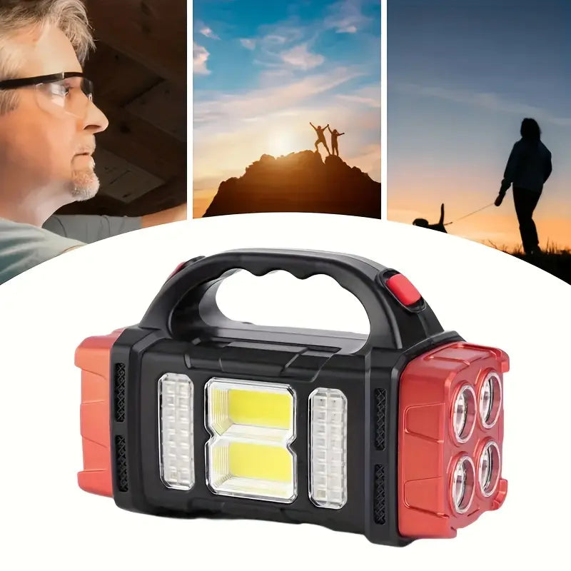 Solar Camping Lantern – LED + USB Power Bank