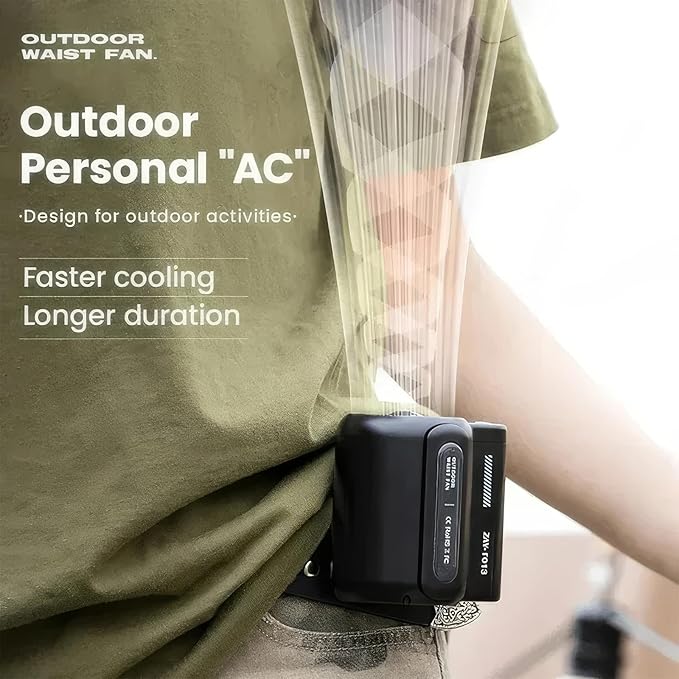New Waist Fan – Hands-Free Cooling
