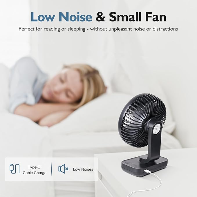 Compact Air Circulator – Quiet Table Fan for All Seasons