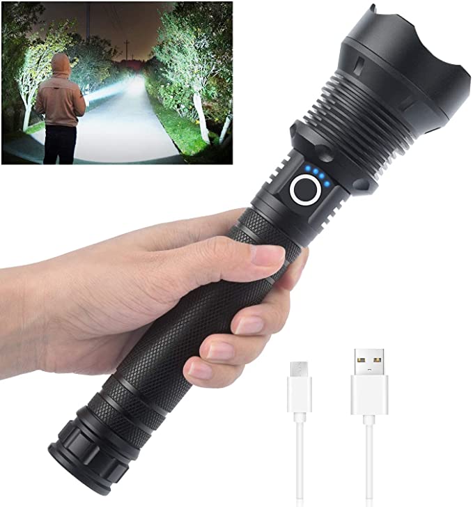 Tactical Flashlight – Super Bright & Rechargeable