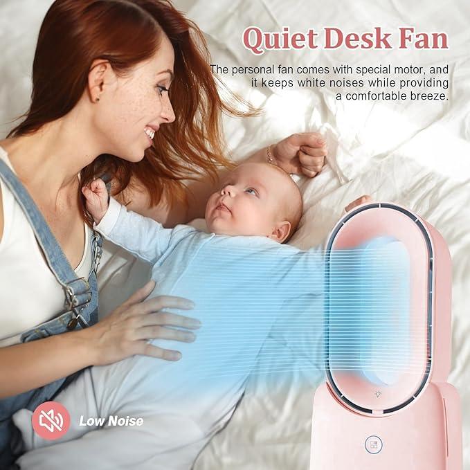 BF001-Flügelloser Ventilator mit 5-farbigem dekorativem LED-Licht