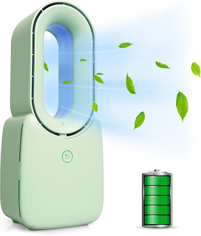 BF001-Flügelloser Ventilator mit 5-farbigem dekorativem LED-Licht