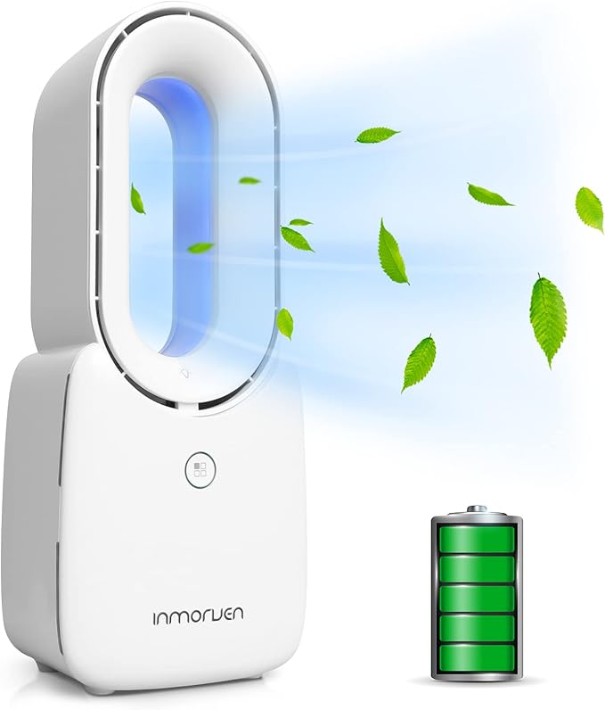 BF001-Flügelloser Ventilator mit 5-farbigem dekorativem LED-Licht