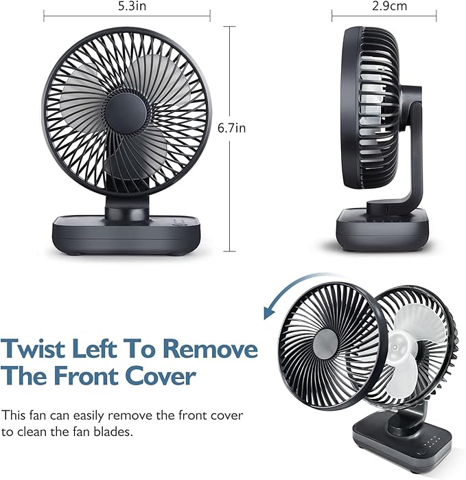 Compact Air Circulator – Quiet Table Fan for All Seasons