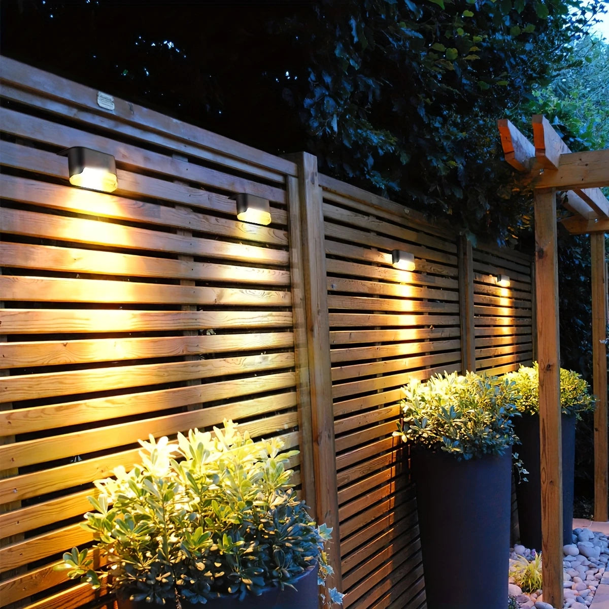 Solar Deck Lights – Warm White for Outdoors