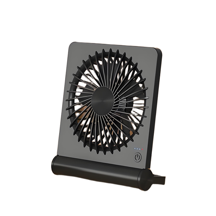 Desk Fan – USB Rechargeable & 3-Speed Cooling