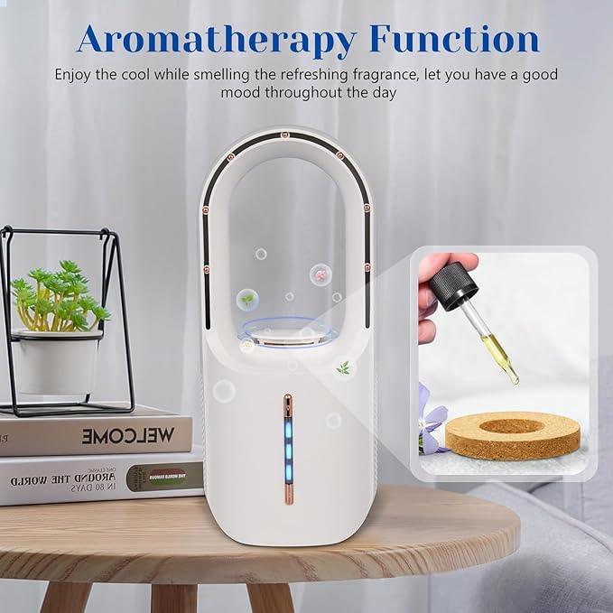 S07 Batteriebetriebener Ventilator, tragbarer wiederaufladbarer Ventilator 11,8 Zoll leiser USB-Ventilator