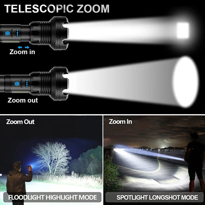 Tactical Flashlight – Super Bright & Rechargeable