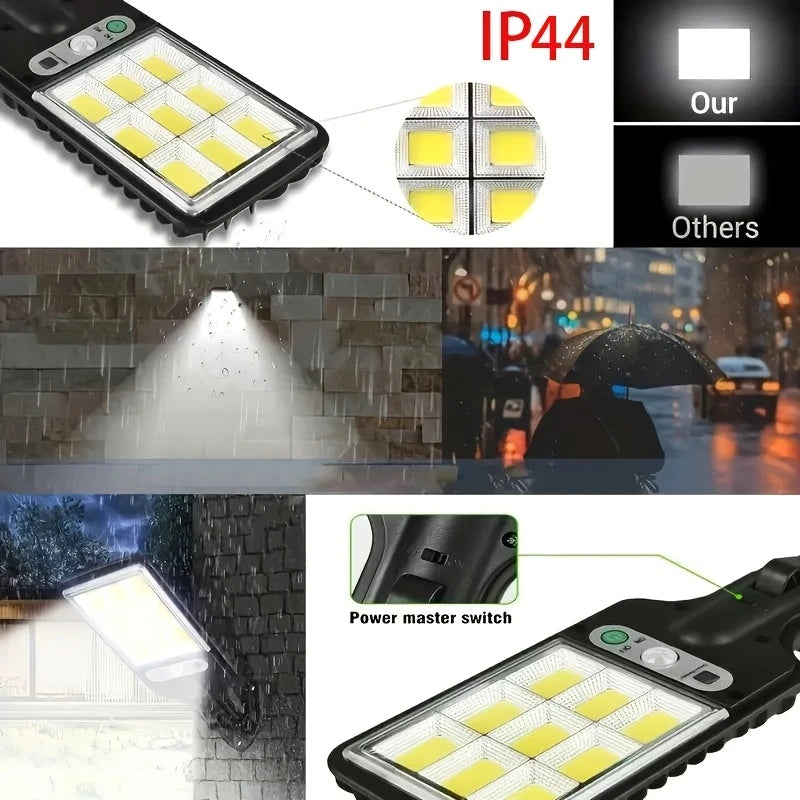 Solar Street Lamp with Motion Sensor & Remote – Outdoor Yard Security Light | CONBOLA