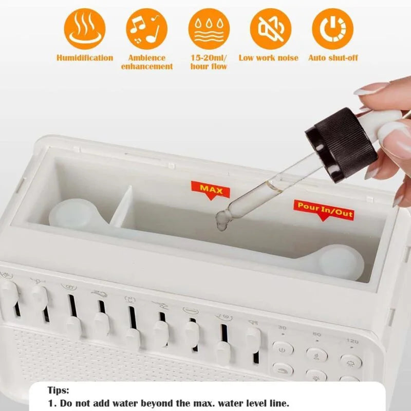 Nighttime Oasis – Humidifier + Diffuser + White Noise