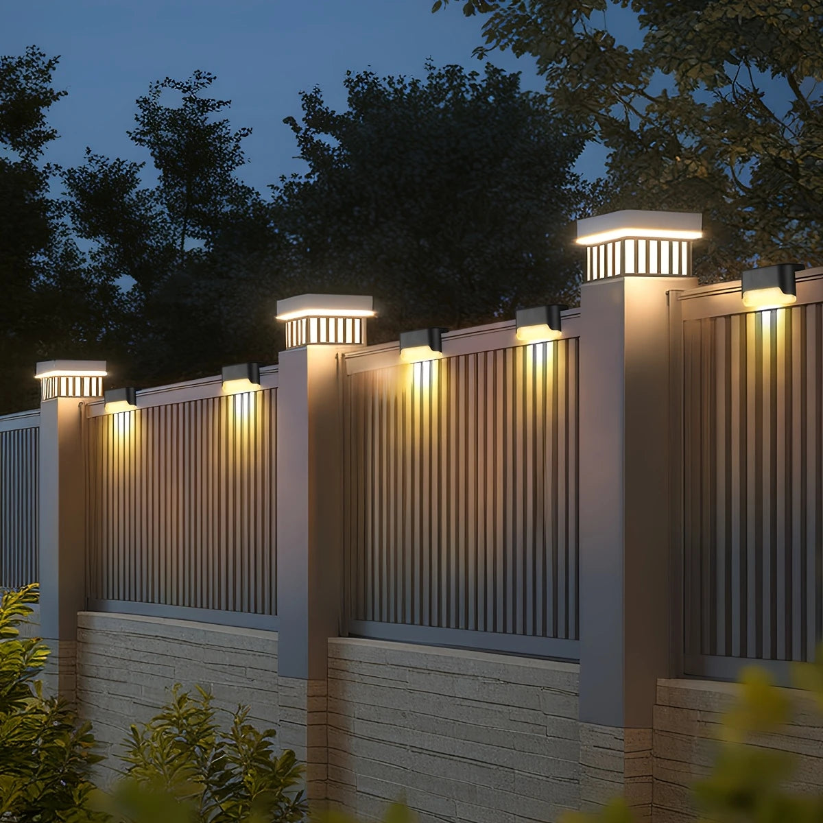 Solar Deck Lights – Warm White for Outdoors