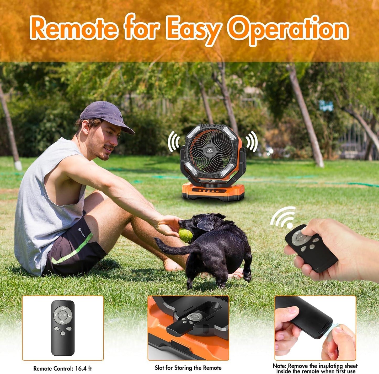 Heavy-Duty Outdoor Fan for Garage or Jobsite