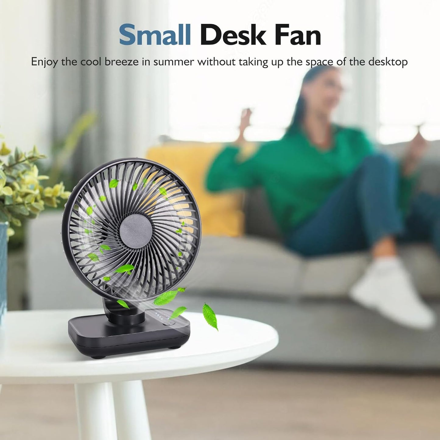 Compact Air Circulator – Quiet Table Fan for All Seasons