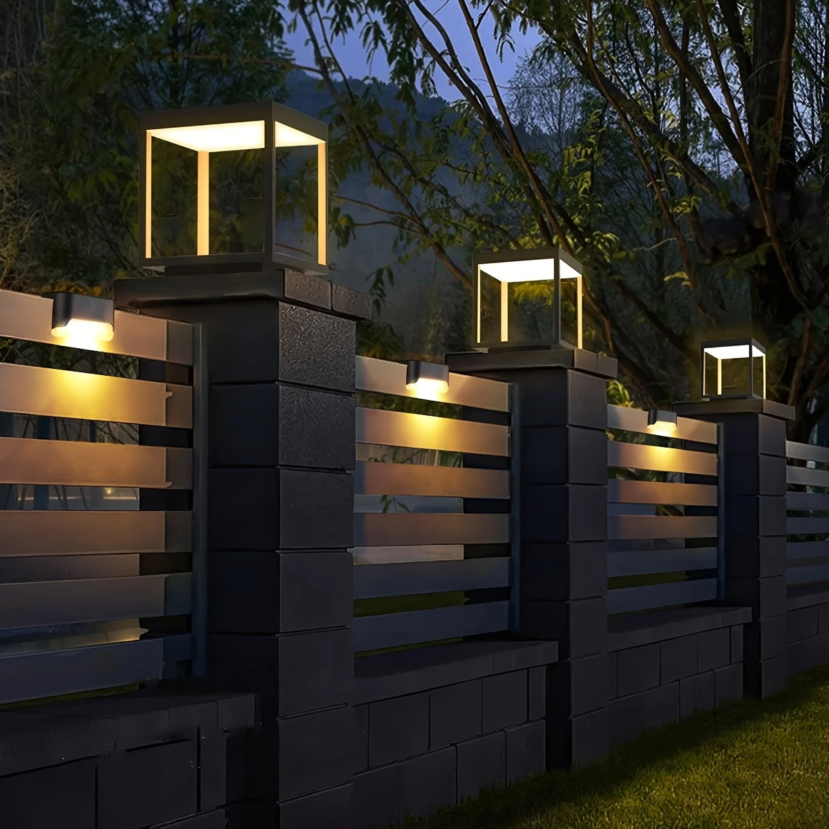 Solar Deck Lights – Warm White for Outdoors