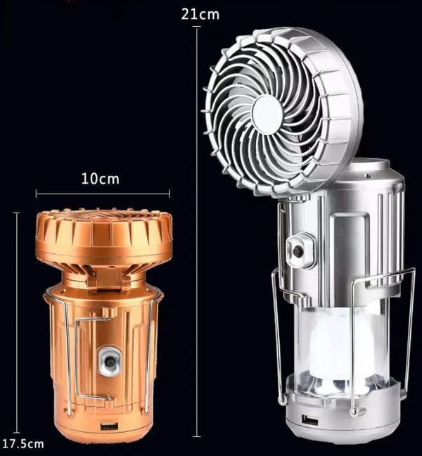 6-in-1 Camping Lantern – Solar & Power Bank