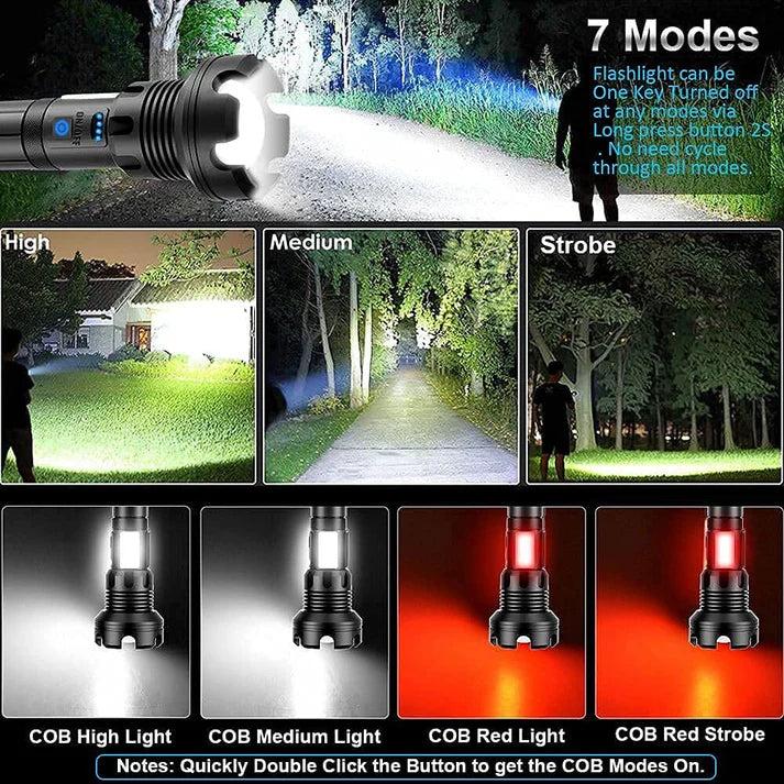Tactical Flashlight – Super Bright & Rechargeable