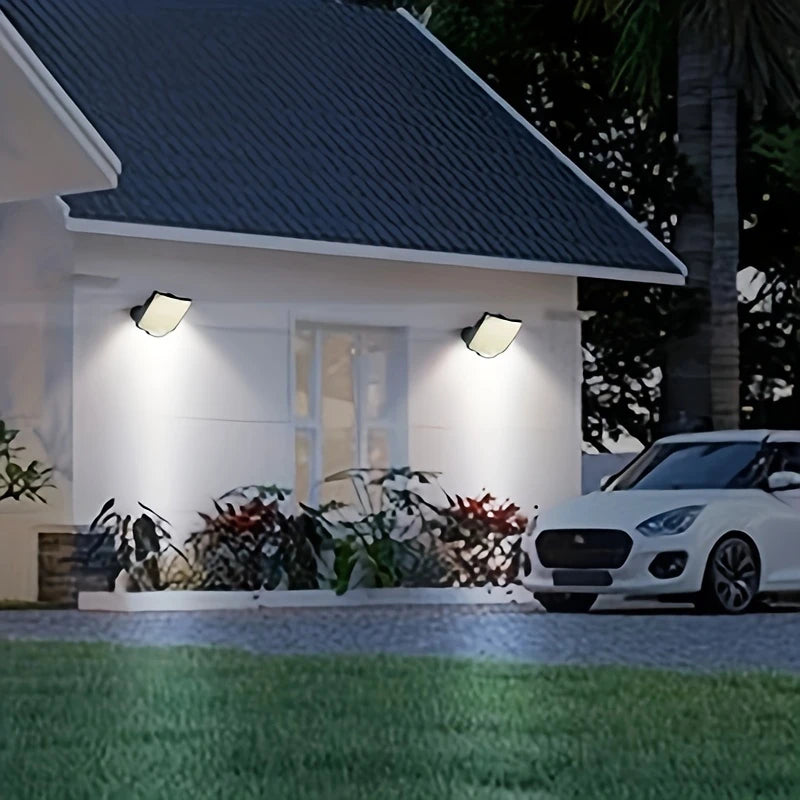120° Solar Wall Light – Wide LED Coverage
