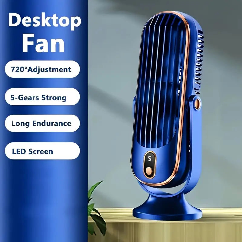 Desktop Fan – Dual Motor & Long Battery Life