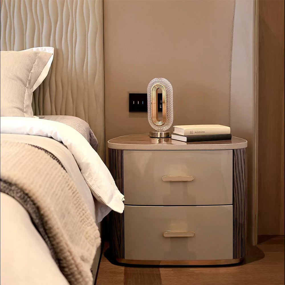 Crystal USB charging table lamp bedroom bedside night light decorative atmosphere table lamp