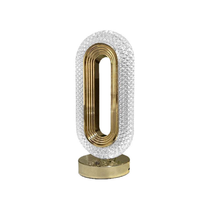 Crystal USB charging table lamp bedroom bedside night light decorative atmosphere table lamp