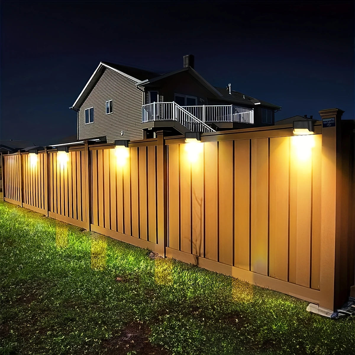 Solar Deck Lights – Warm White for Outdoors