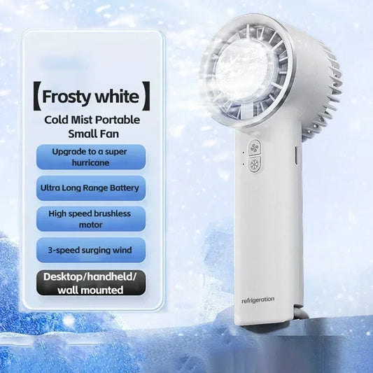 The Latest Semiconductor Iced Cooling Handheld Portable Fan