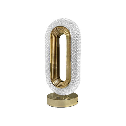Crystal USB charging table lamp bedroom bedside night light decorative atmosphere table lamp
